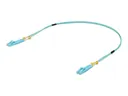 UBIQUITI LWL Kabel OM3 | 10 Gbps Duplex LC | 0,5m türkis