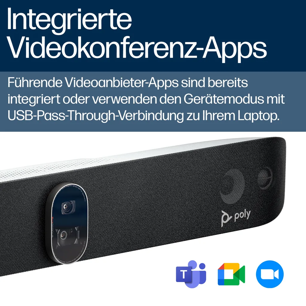 HP Poly Studio X72 | All-in-One Videobar | 4K - Ansicht 6
