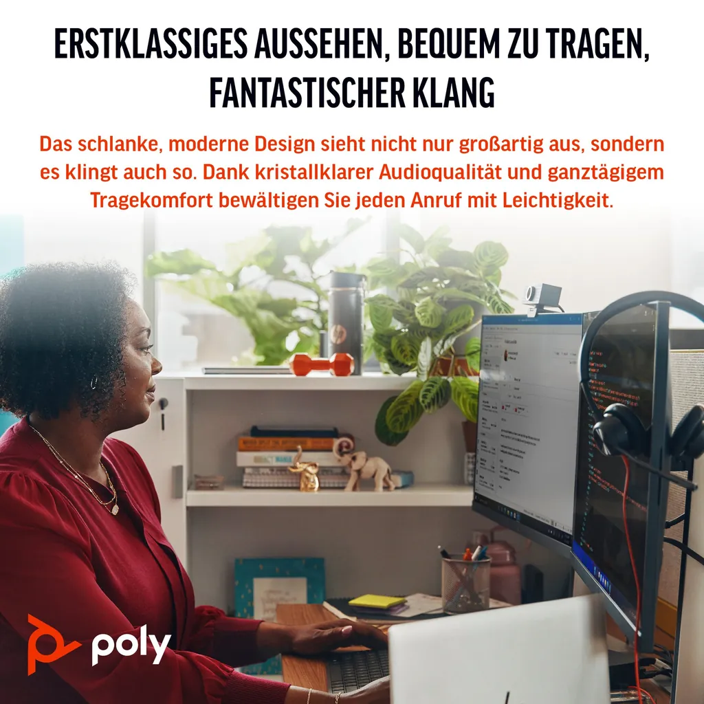 HP Poly Blackwire 3320 | USB-C Headset | Stereo - Ansicht 4