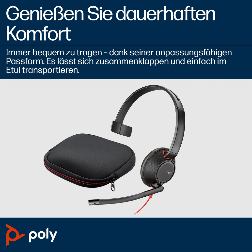 HP Poly Blackwire C5210 | Mono-Headset | USB-C - Ansicht 3