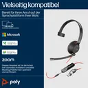 HP Poly Blackwire C5210 | Mono-Headset | USB-C - Ansicht 6