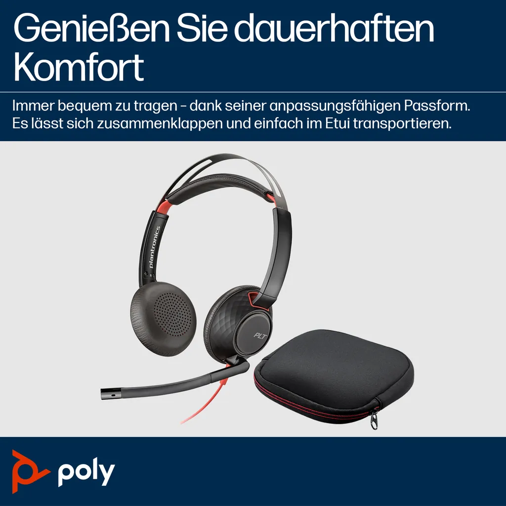 HP Blackwire 5220 | USB-C Headset | Stereo On-Ear - Ansicht 3