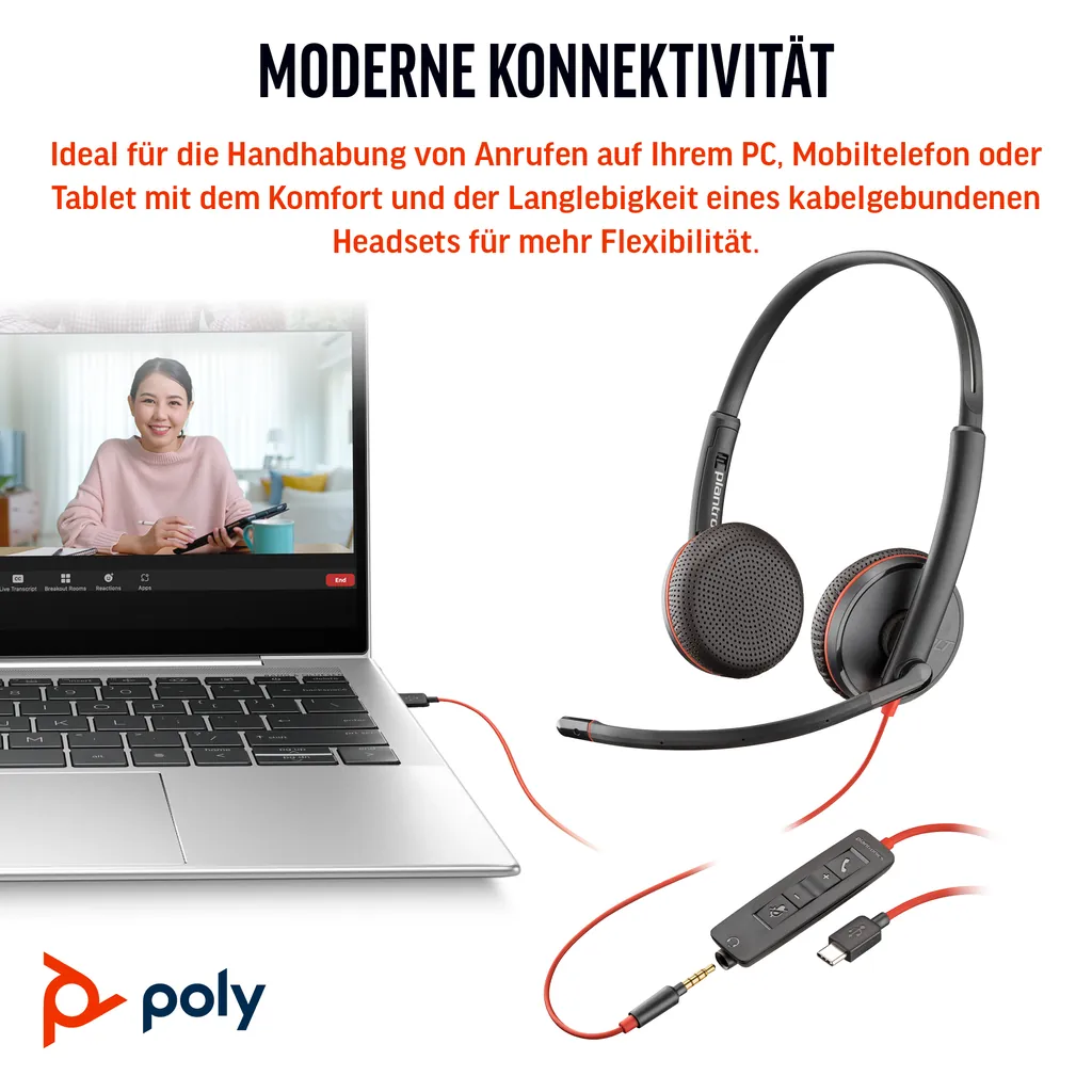 HP Blackwire 3225 | Stereo Headset | USB-C - Ansicht 5