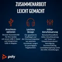 HP Poly Blackwire 8225 | USB-C Headset | Stereo