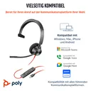 HP Poly Blackwire 3310 | Mono Headset | USB-C - Ansicht 4