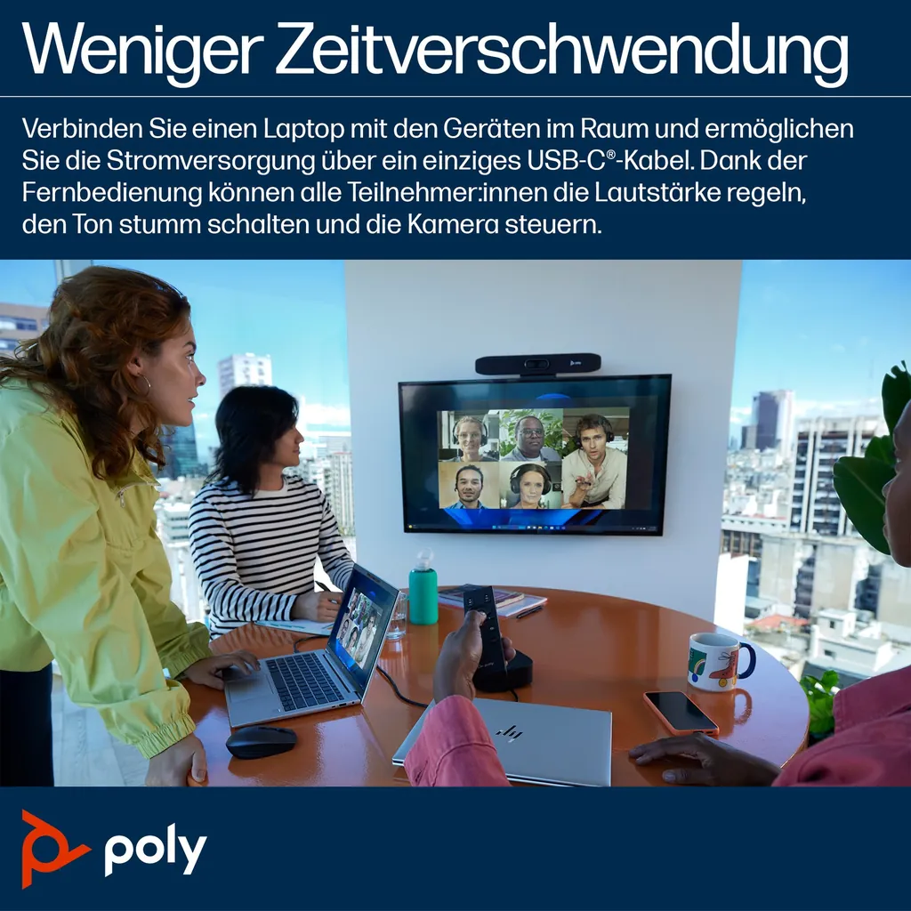 HP Poly Studio R30 | USB Videobar | 4K - Ansicht 2