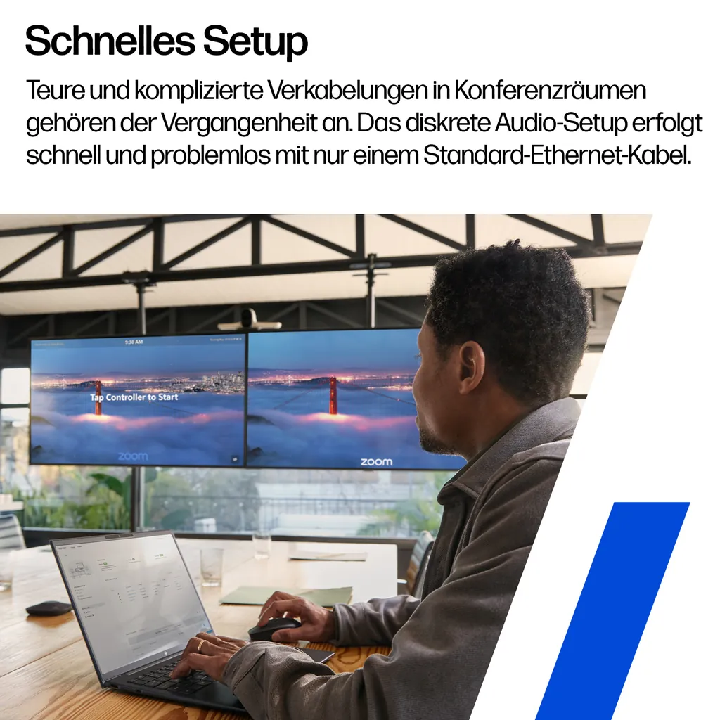 HP Poly Studio A2 | Audio Bridge | PoE++ & Mic-Kab - Ansicht 6