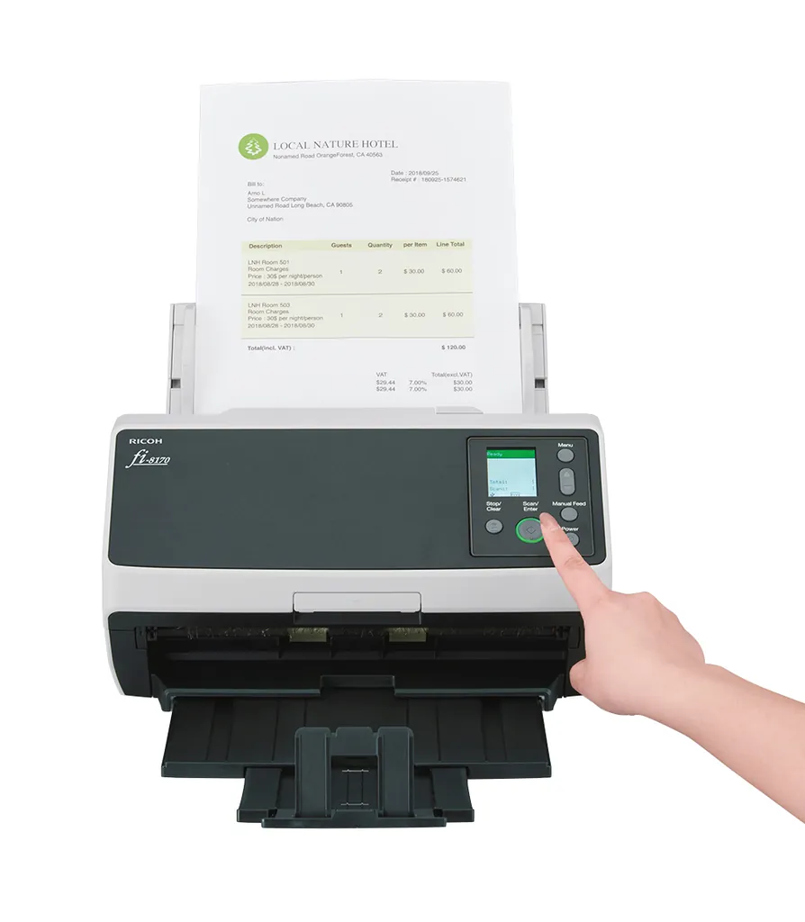 RICOH fi-8170 | Dokumentenscanner | 70 Seiten/Min. - Ansicht 3