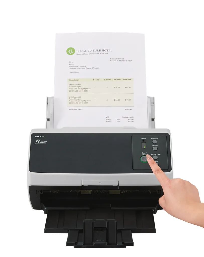 RICOH fi-8150 | Dokumentenscanner | 50 Seiten/Min - Ansicht 2