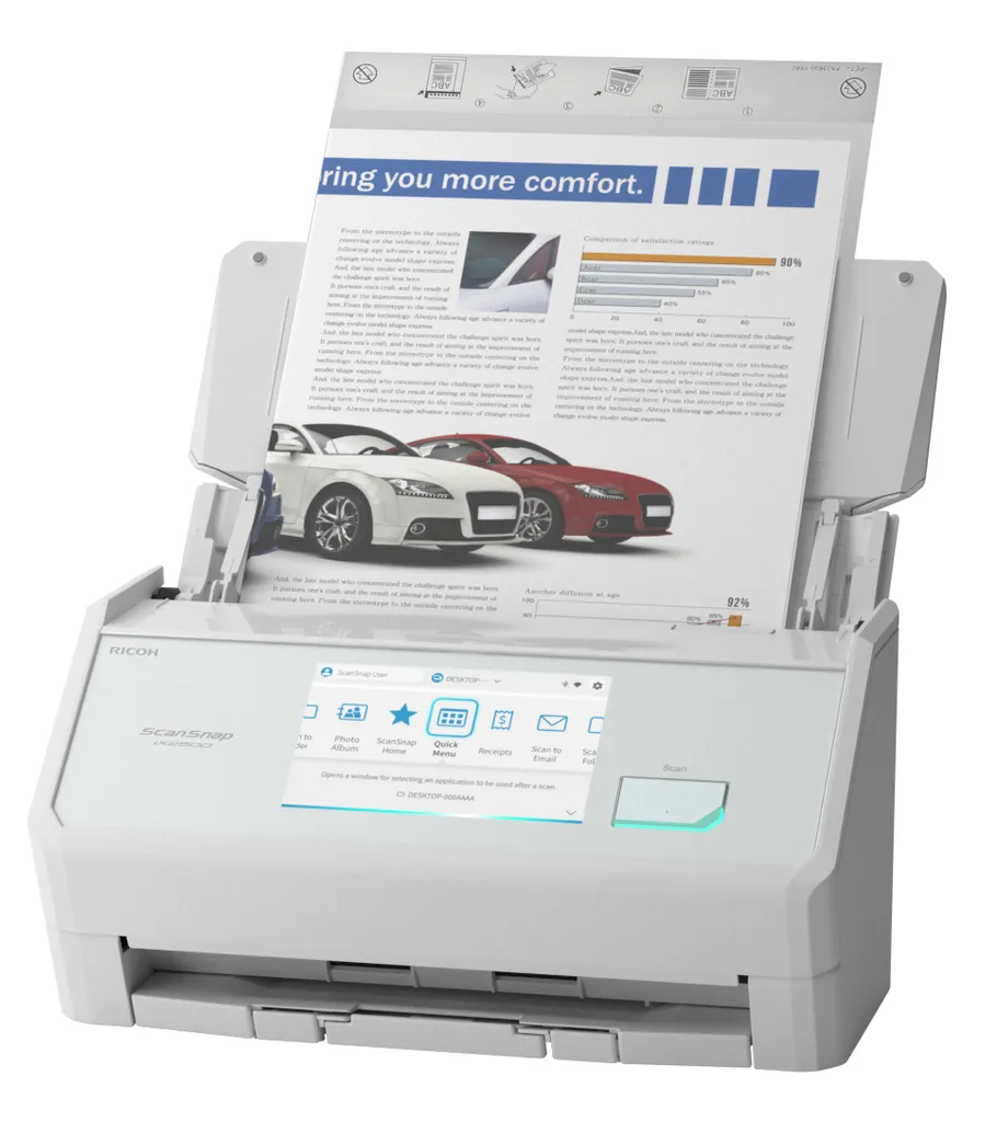RICOH ScanSnap iX2500 | Dokumentenscanner | 45 S/M - Ansicht 3