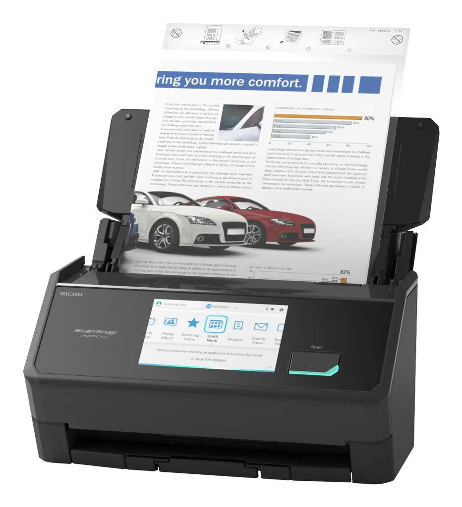 Ricoh ScanSnap iX1500 | Dokumentenscanner | 45 S/M - Ansicht 3