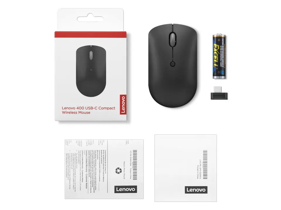 Lenovo Funkmaus | USB-C | kabellos | 55 g - Ansicht 7