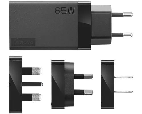 Lenovo 65W USB-C Reiseadapter | 4 Stecker | PD 3.0 - Ansicht 2