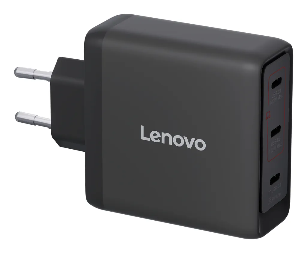 Lenovo GaN-Netzteil 100W | 3x USB-C | Schwarz EU - Ansicht 5