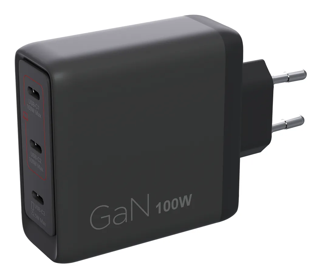 Lenovo GaN-Netzteil 100W | 3x USB-C | Schwarz EU - Ansicht 6