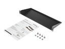 STARTECH.COM 1HE 19 Zoll Universal Fachboden für Serverschrank oder Rack aus Stahlblech in Schwarz m