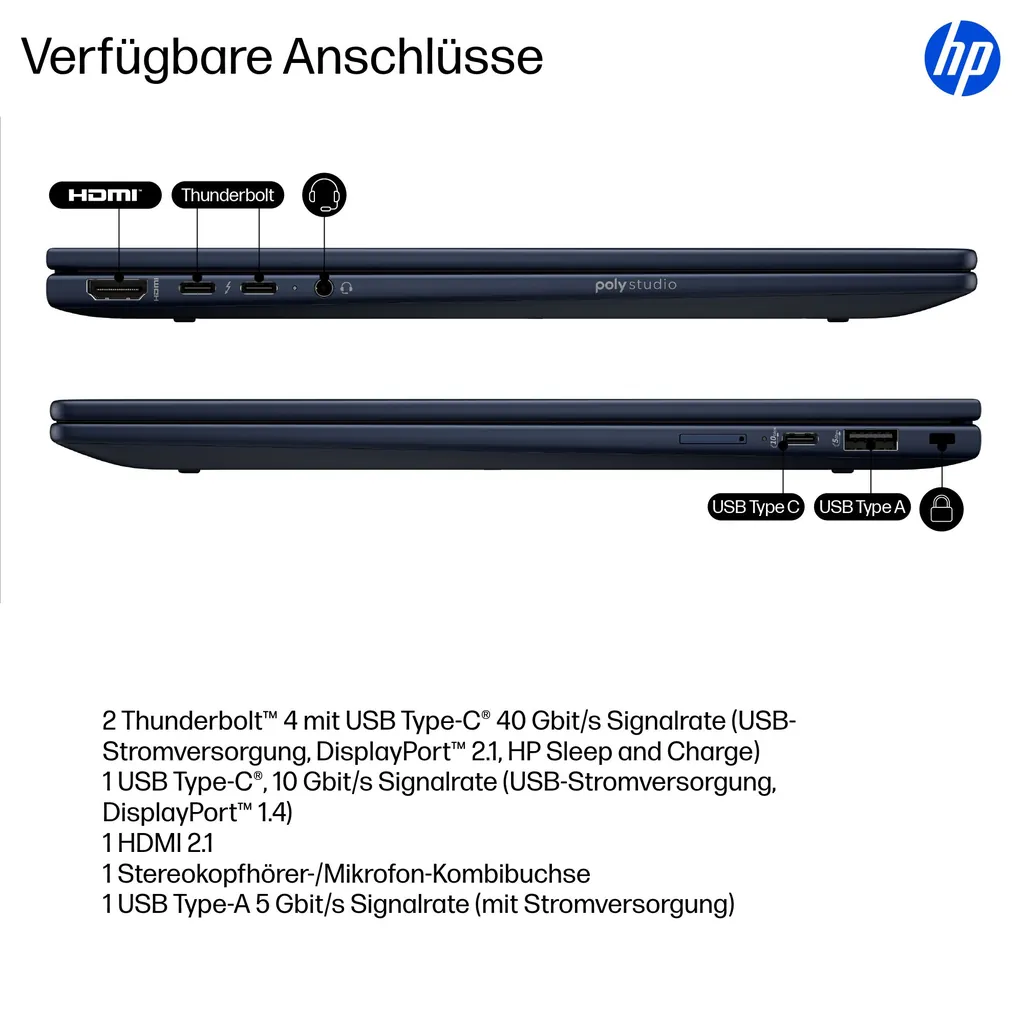 HP EliteBook X Flip G1i | 14" 2-in-1 Laptop | Ultr - Ansicht 6