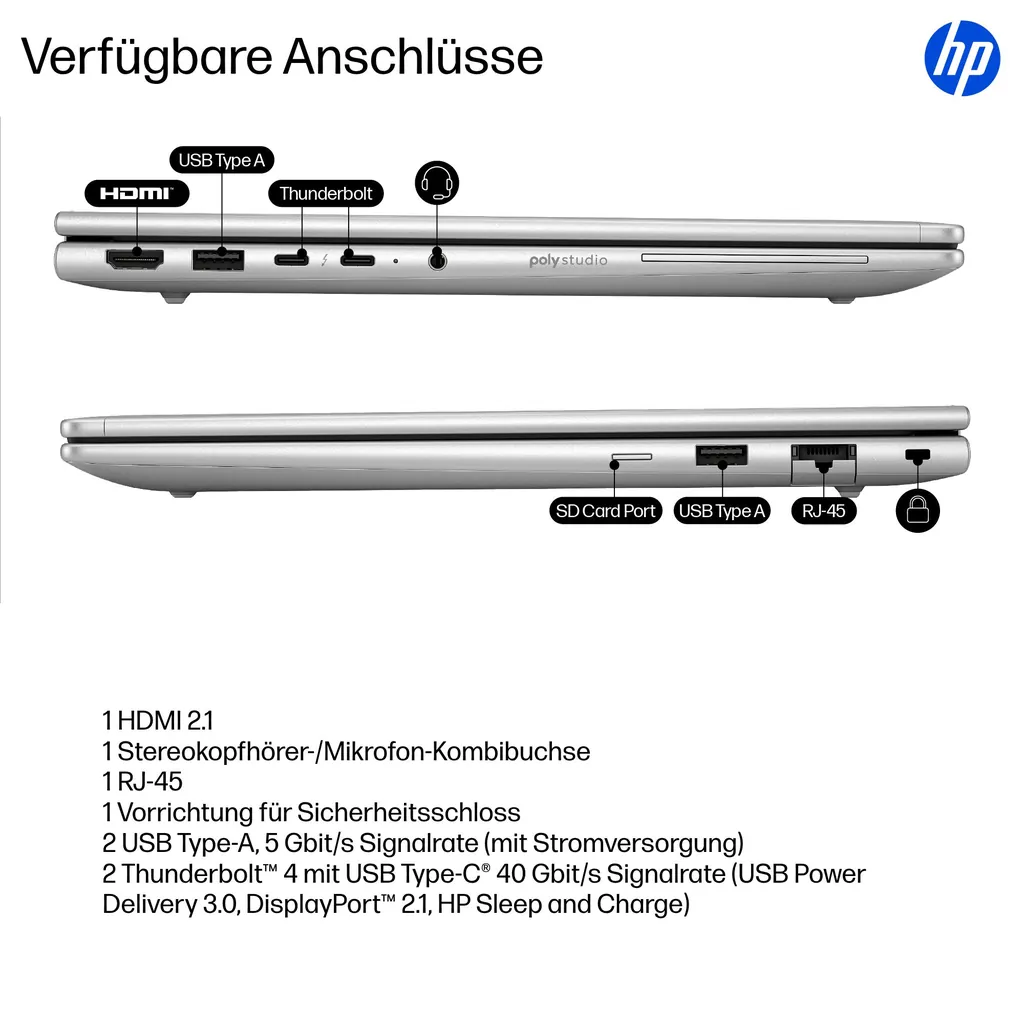 HP EliteBook 6 G1i 35,6cm (14") Ultra 7 255U 32GB  - Ansicht 5