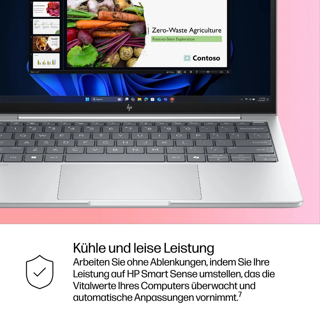HP EliteBook 8 G1i 33,7cm (13,3") Ultra 7 255U 32G - Ansicht 6