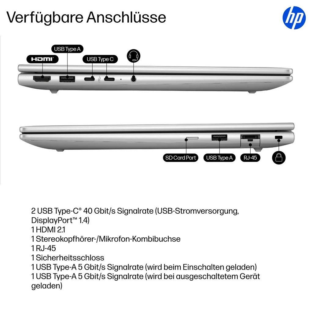 HP EliteBook 6 G1q | 14" Copilot+ Laptop | 32GB - Ansicht 5