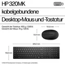 HP Wired 320MK | Tastatur-Maus-Set | Spanisch - Ansicht 3