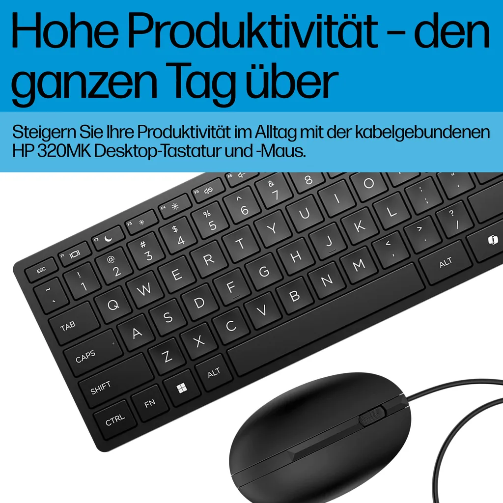 HP 320MK | Tastatur Maus Set | Ungarisch Layout - Ansicht 2