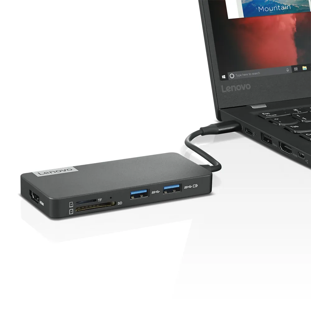Lenovo USB-C 7-in-1 Hub | Dockingstation | 4K HDMI - Ansicht 4