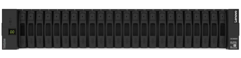Lenovo DE4800F Storage Controller | 2U Rack 24x SAS SSD | 12 Gbit/s
