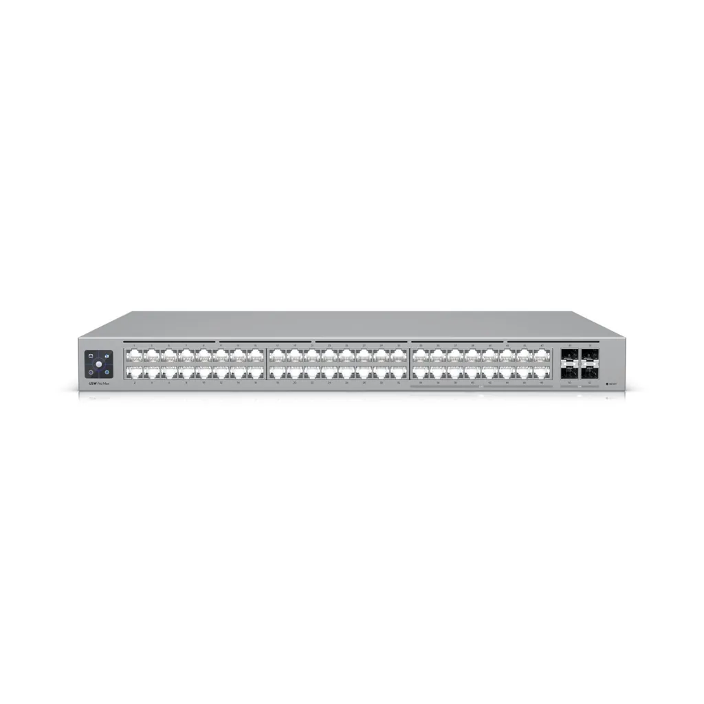 UBIQUITI UniFi Pro Max 48 | 1.3" Touchscreen | 48-Port L3 Switch