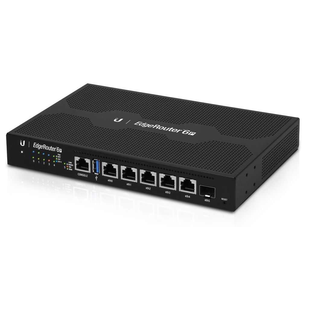 UBIQUITI EdgeRouter ER-6P | 6-Port Gigabit Router | 6 Gbit/s