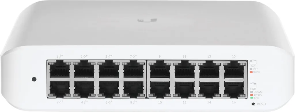 Ubiquiti UniFi Lite 16 PoE | 16-Port Gigabit Switch | 8x PoE+ 45W