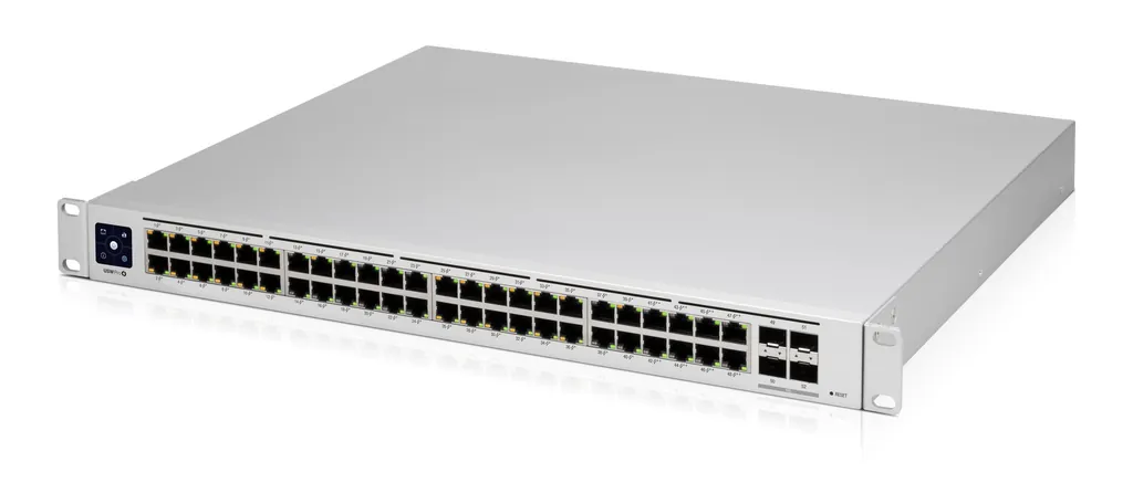 UBIQUITI UniFi Pro 48 PoE | 1.3" Touch-Display | 48-Port 600W