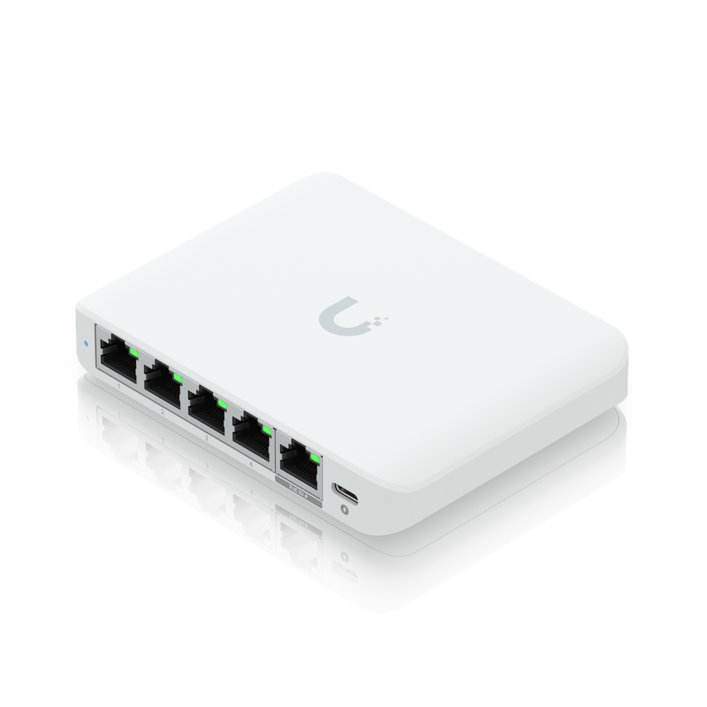 UBIQUITI UniFi Flex Mini 2.5G | 5-Port Switch | 4x 2.5GbE + PoE