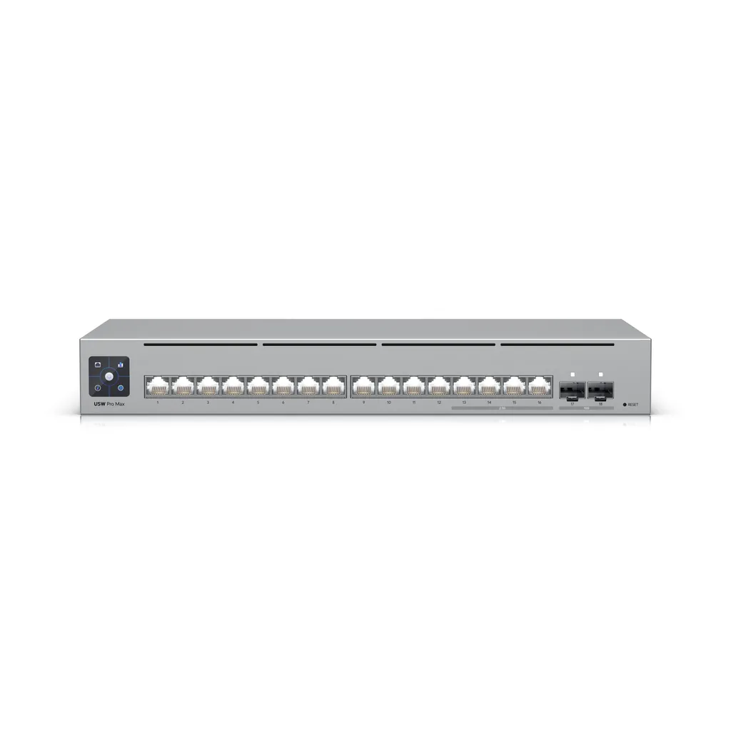 [PCS8905119] UBIQUITI UniFi Pro Max 16 | 1,3" Touch-Display | 16-Port L3 Switch