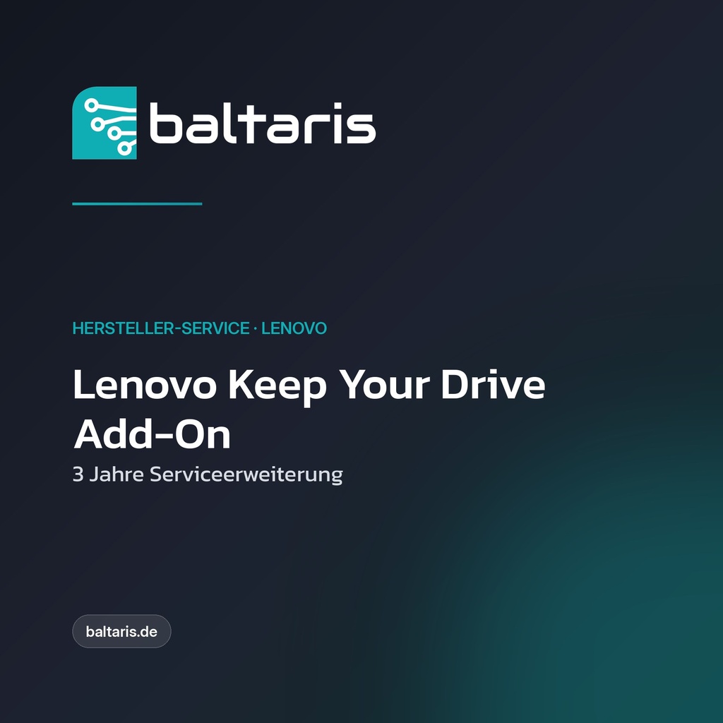Lenovo Keep Your Drive Add-On | 3 Jahre Serviceerweiterung | DE600S