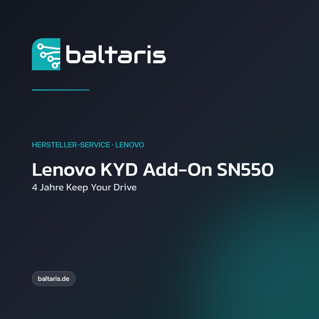 Lenovo KYD Add-On SN550 | 4 Jahre Keep Your Drive | HDD/SSD-Schutz