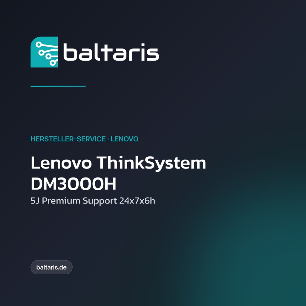 Lenovo ThinkSystem DM3000H | 5J Premium Support 24x7x6h | Vor-Ort
