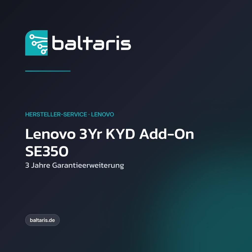 Lenovo 3Yr KYD Add-On SE350 | 3 Jahre Garantieerweiterung | HDD-Einbehalt