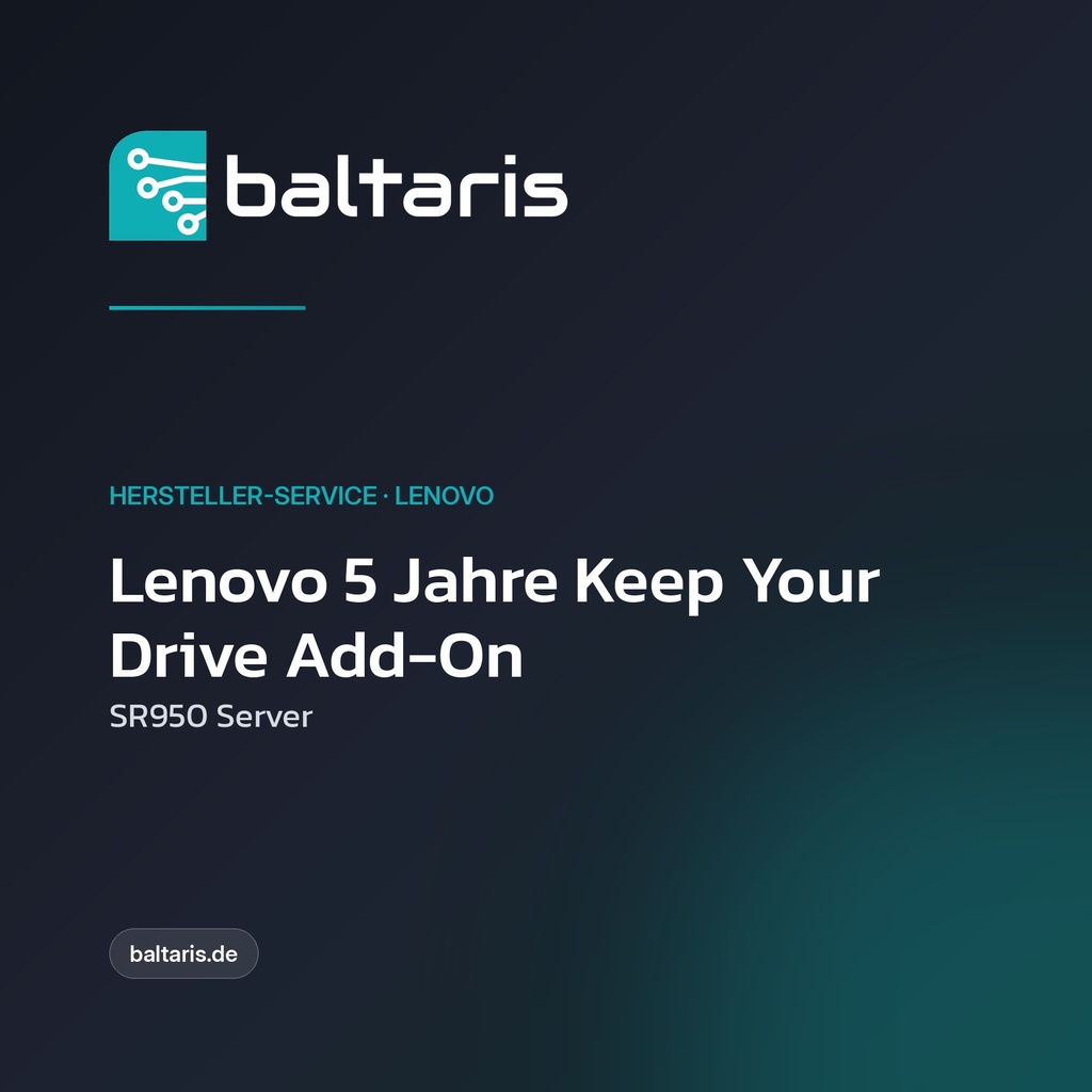 Lenovo 5 Jahre Keep Your Drive Add-On | SR950 Server | HDD/SSD Retention