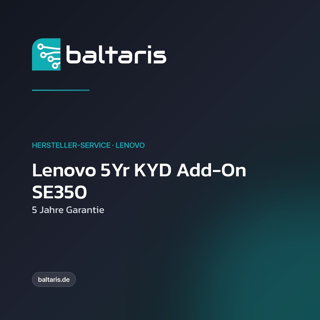 Lenovo 5Yr KYD Add-On SE350 | 5 Jahre Garantie | HDD/SSD Retention