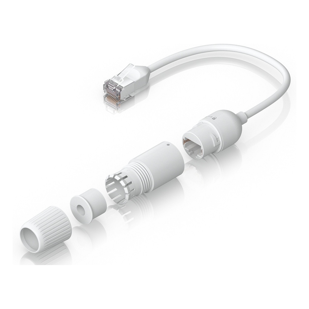 UBIQUITI Easy Cable Cat.6a | Verlängerung 15cm 2er Pack | IP67