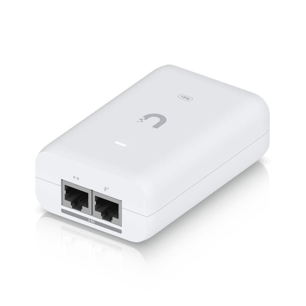 UBIQUITI UniFi PoE+ Adapter 2.5G | 30W Power Injector | IEEE 802.3at