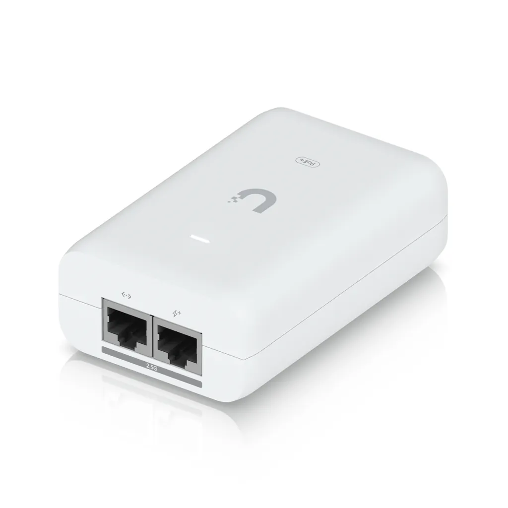 UBIQUITI UniFi PoE+ Adapter 2.5G | 30W Power Injector | IEEE 802.3at