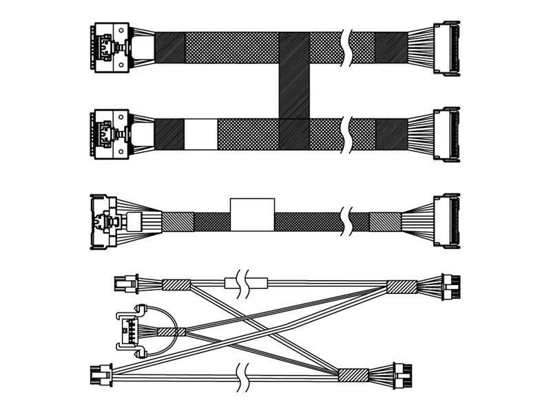 Lenovo ThinkSystem SR650 V3 | 2.5" NVMe Speicherkabel-Kit | SlimSAS