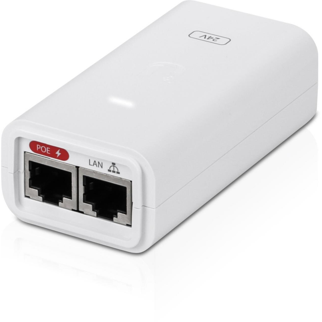 UBIQUITI UISP PoE Adapter 24V | 12W Mid-Power | Gigabit RJ-45