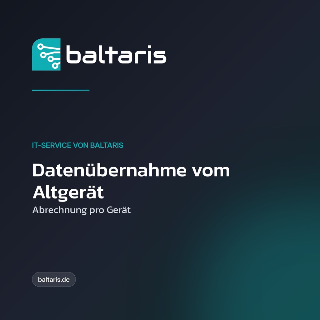 Datenübernahme vom Altgerät (pro Gerät)