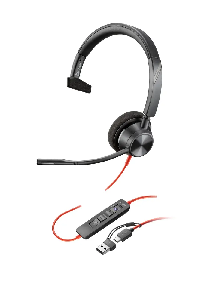 [PCS8710193] HP Poly Blackwire 3310 | Mono Headset | USB-C