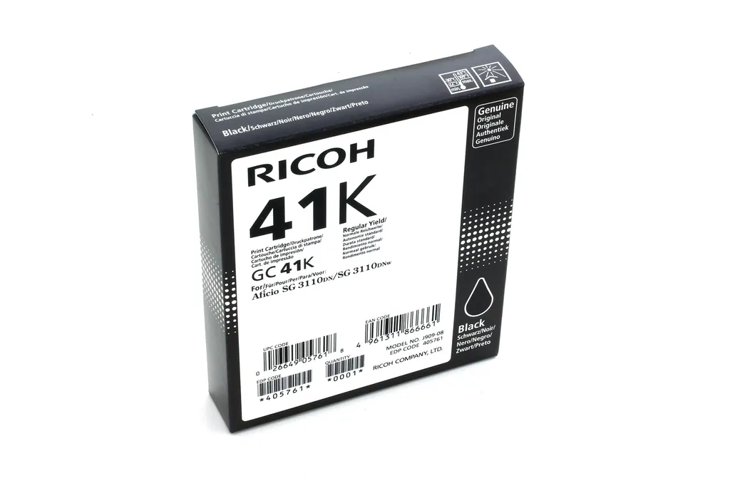 RICOH 405761 | Schwarz Tintenpatrone | 2500 Seiten