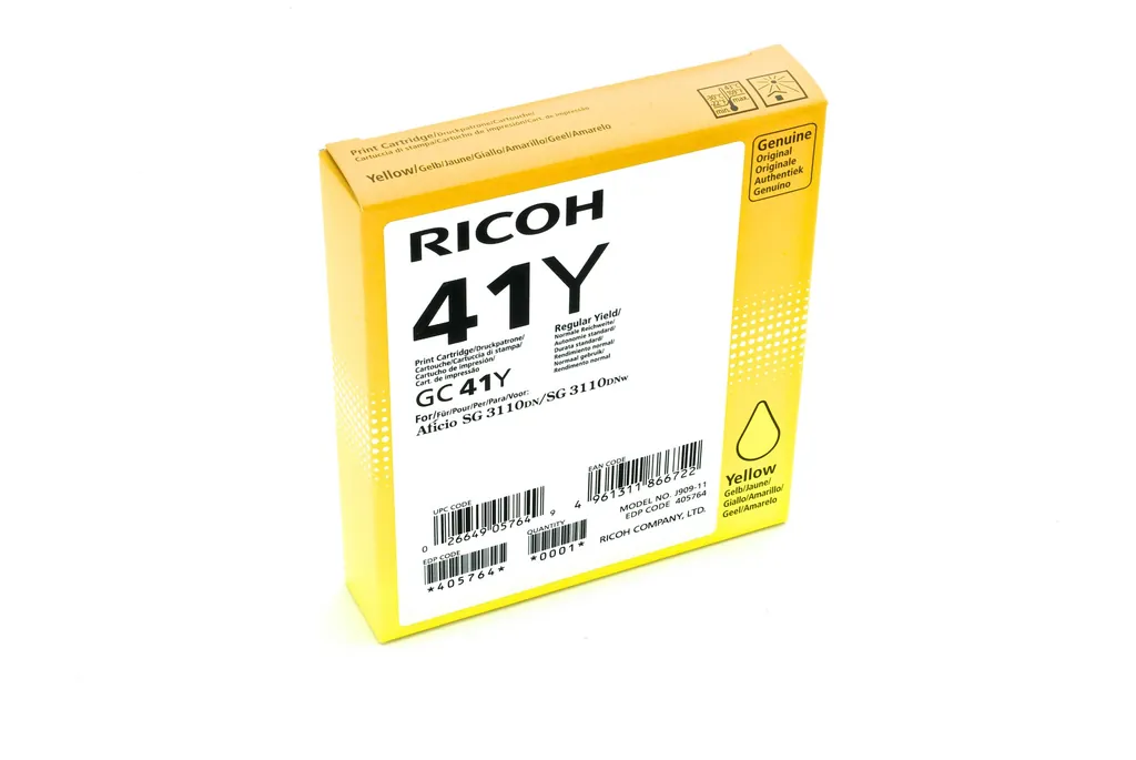 RICOH Tintenpatrone Gelb 405764 | 2200 Seiten