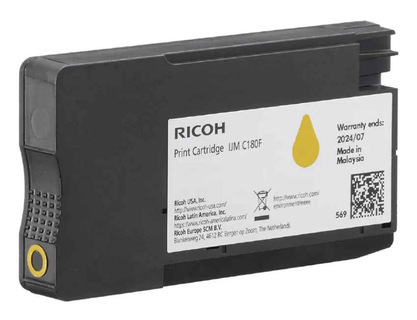 [PCS8977270] RICOH IJM C180F | Tintenpatrone Gelb | 1600 Seiten